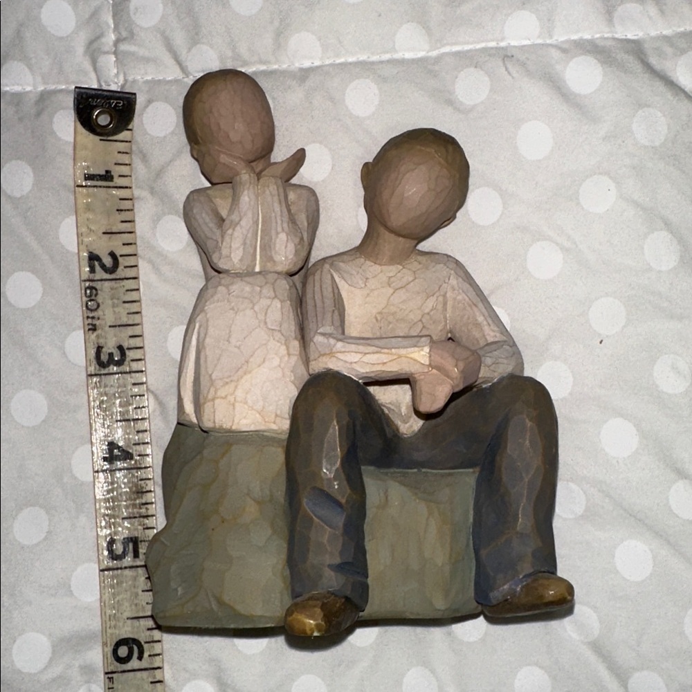 Willow Tree Brother and sister figurine preowned
